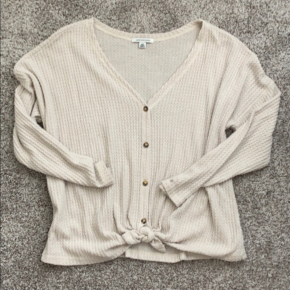 American eagle waffle knot top